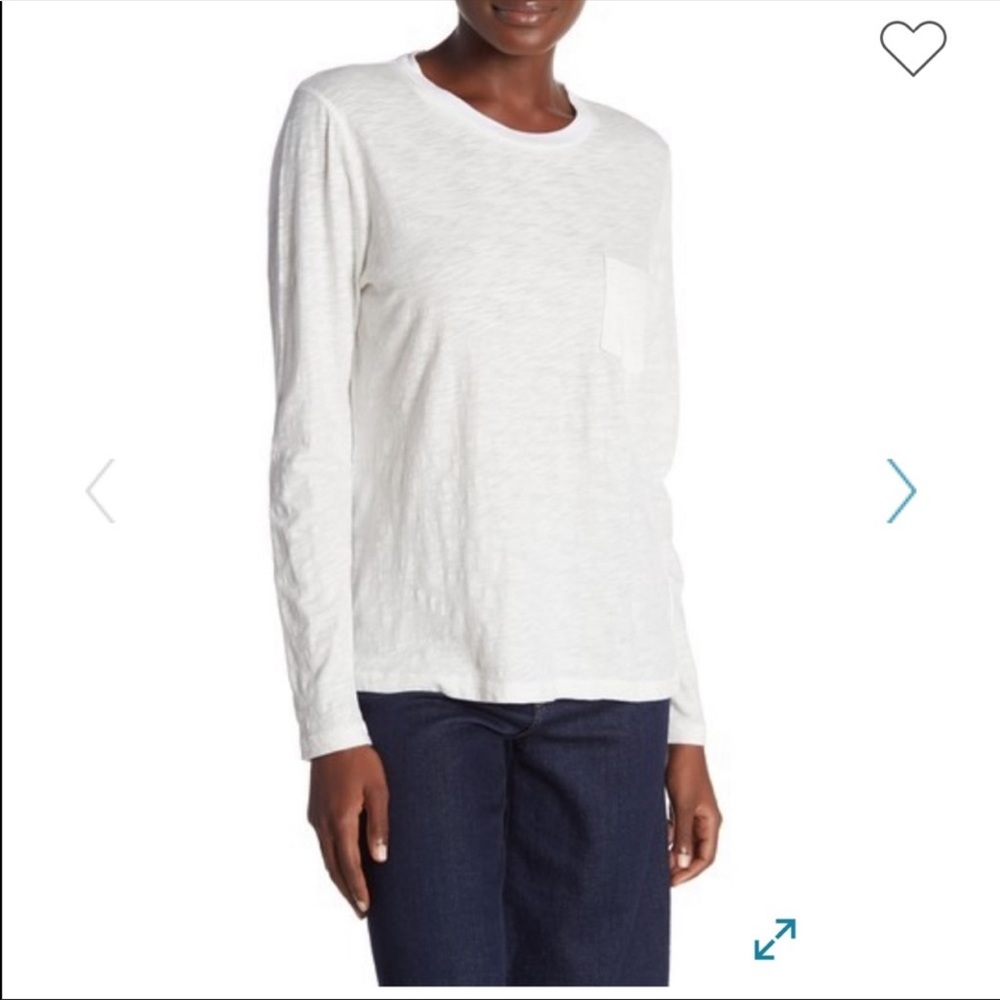 Madewell Long Sleeve Crew Neck Top